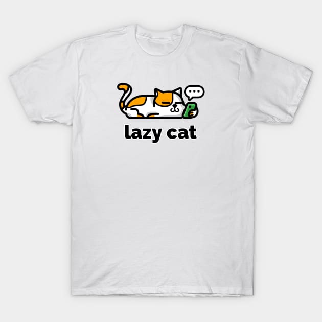 Lazy Cat T-Shirt by Araf Color